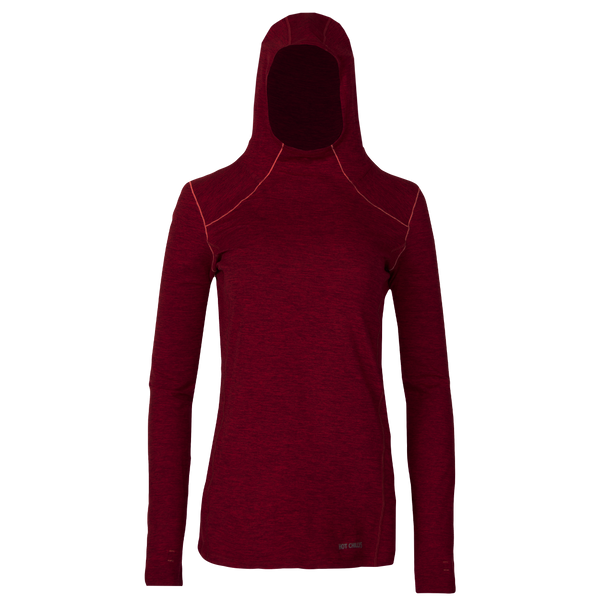 snowangel Women's Clima-Tek Hoodie - Burgundy Heather