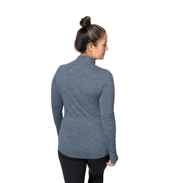 Snowangel Women's Clima-Tek Zip-T - Nightfall Heather