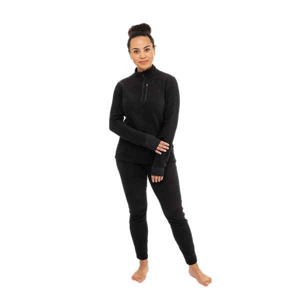 Snowangel Women's La Montaña Fleece Zip-T - Black/Black
