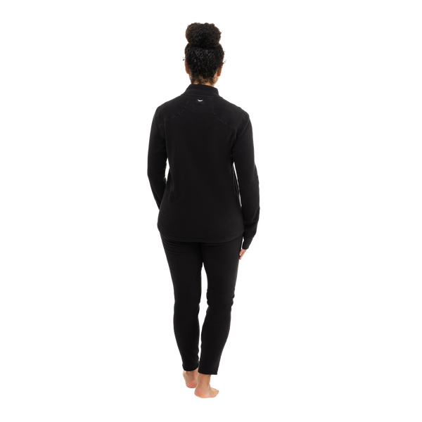Snowangel Women's La Montaña Fleece Zip-T - Black/Black