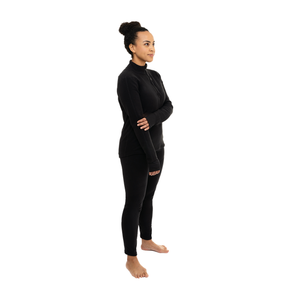 Snowangel Women's La Montaña Fleece Zip-T - Black/Black