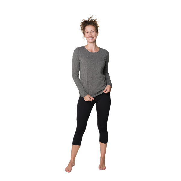 Snowangel Women's Micro-Elite Chamois Crewneck - Granite