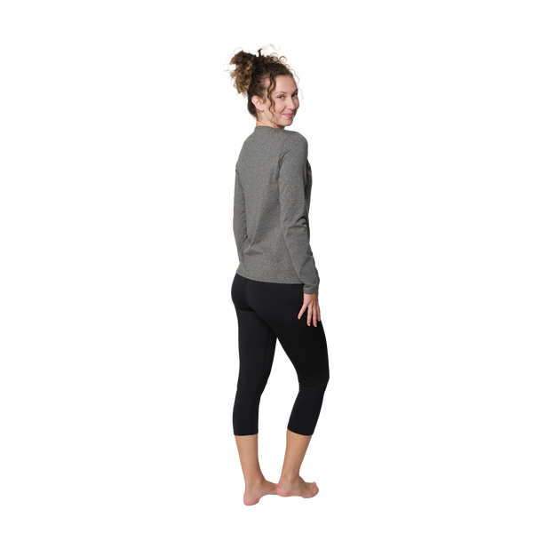 Snowangel Women's Micro-Elite Chamois Crewneck - Granite