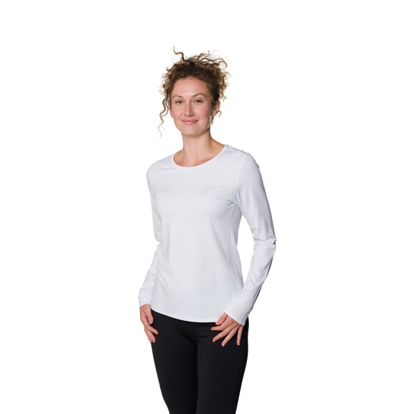 Snowangel Women's Micro-Elite Chamois Crewneck - White