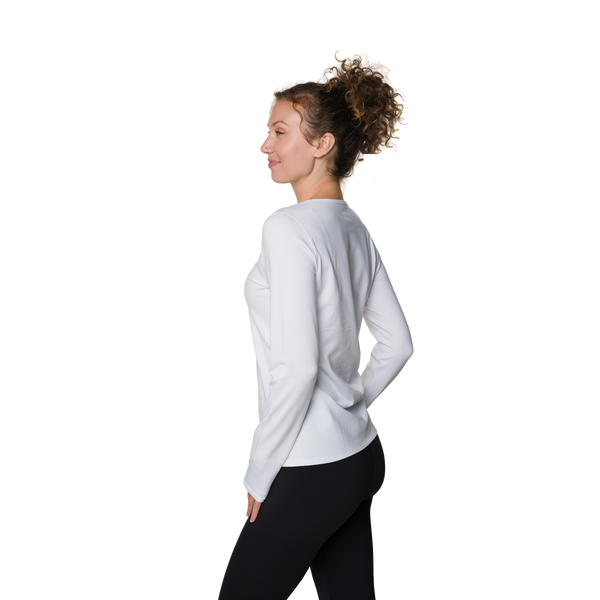 Snowangel Women's Micro-Elite Chamois Crewneck - White