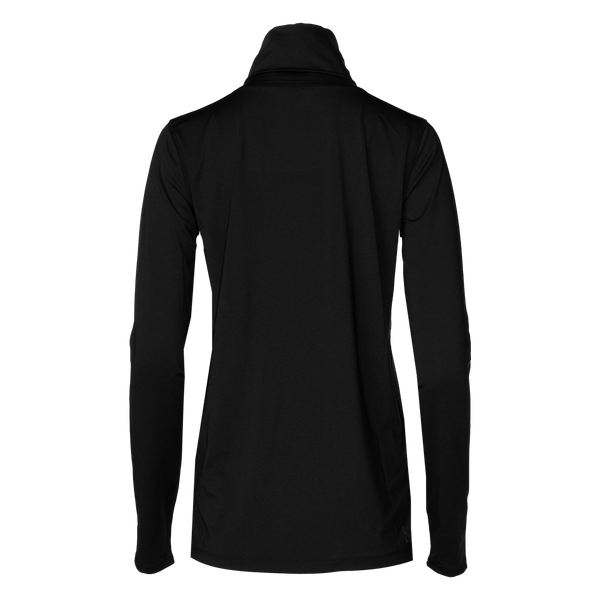 Snowangel Women's Micro-Elite Chamois Solid Zip-T - Black
