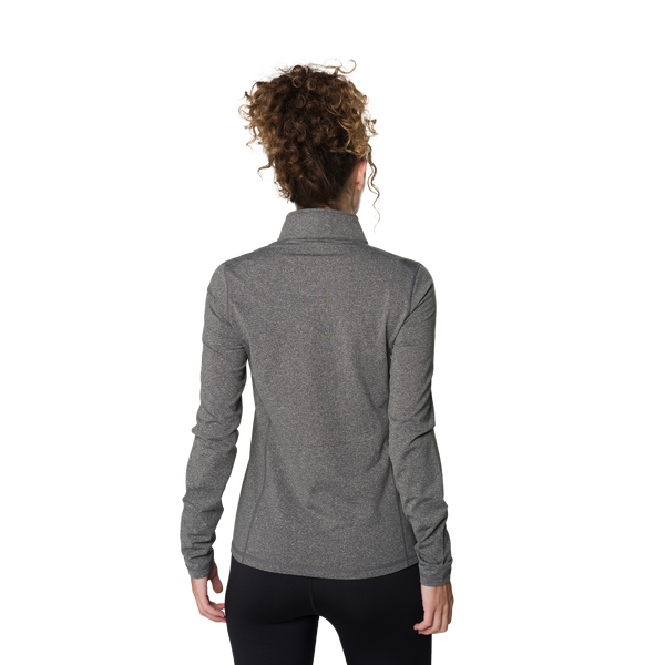 Snowangel Women's Micro-Elite Chamois Solid Zip-T - Granite