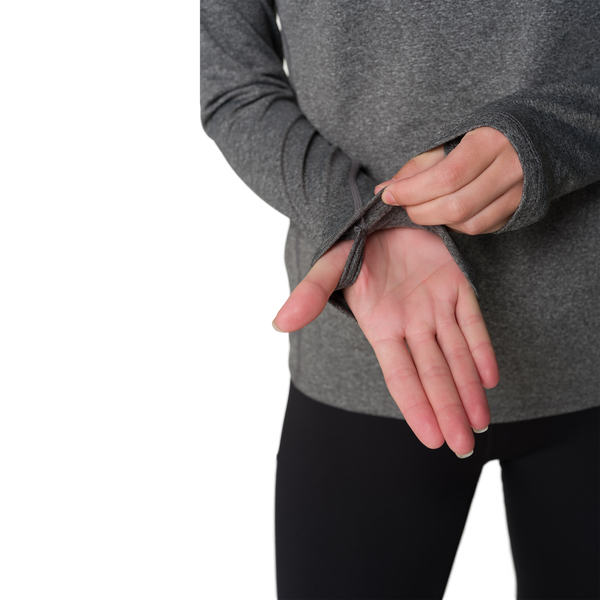 Snowangel Women's Micro-Elite Chamois Solid Zip-T - Granite