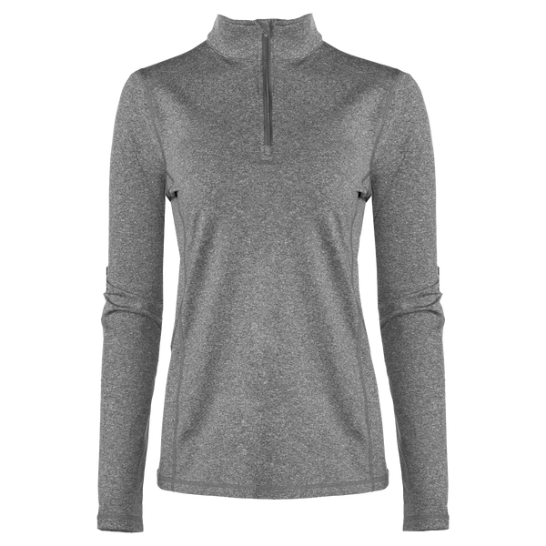 snowangel Women's Micro-Elite Chamois Solid Zip-T - Granite