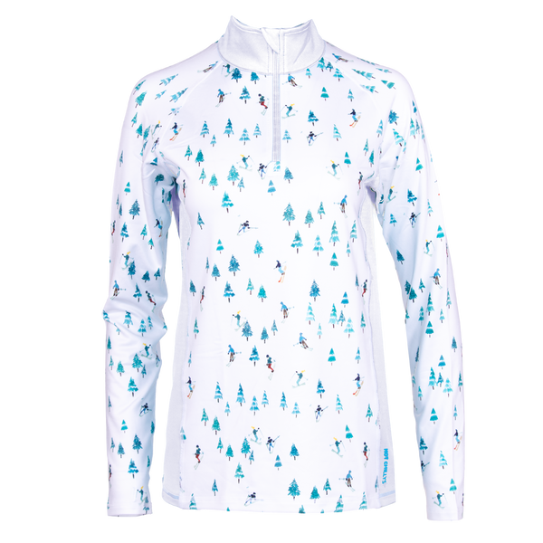 snowangel Women's MIcro-Elite Chamois Zip-T - Downhill Ski