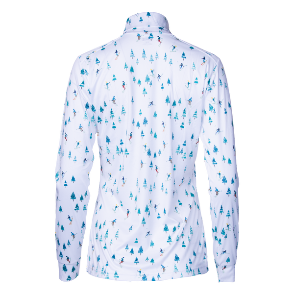 Snowangel Women's Peach Skins Print T-Neck - Downhill Ski