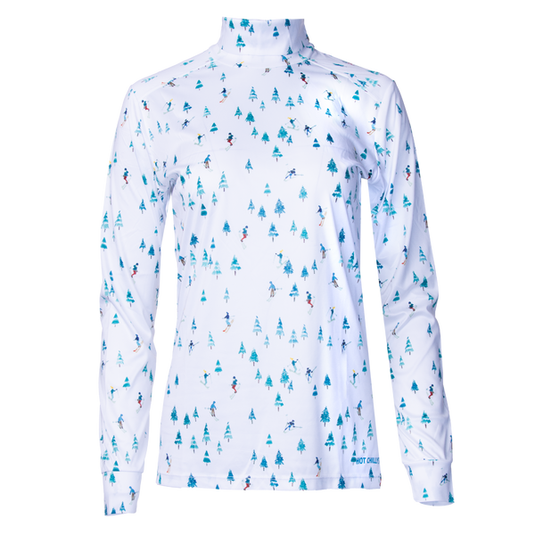 snowangel Women's Peach Skins Print T-Neck - Downhill Ski