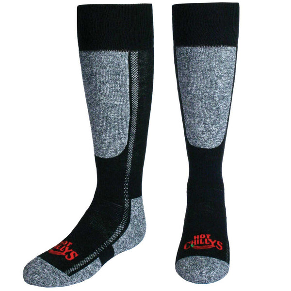 snowangel Youth Classic Mid Volume Sock - Black/Heather