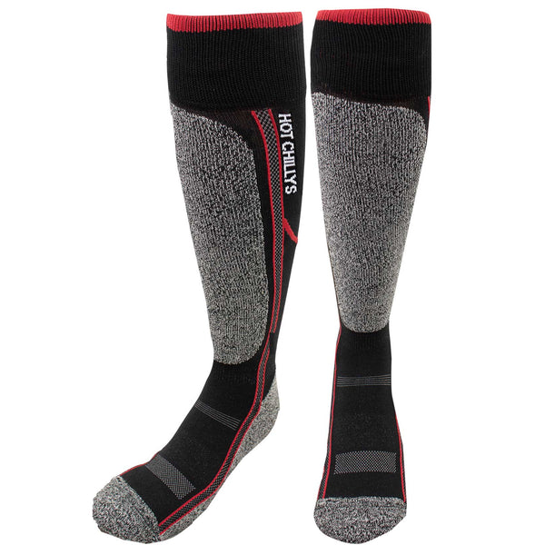 snowangel Youth Elite Heat Mid Volume Sock - Black/Red