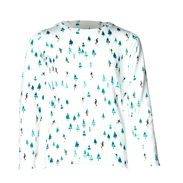 snowangel Youth Micro-Elite Chamois Print Crew - Downhill Ski