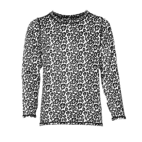 snowangel Youth Micro-Elite Chamois Print Crew - Leopard