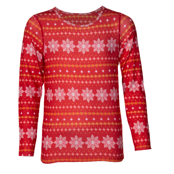 snowangel Youth Originals Print Crew - Nordic Snowflake