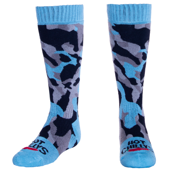 snowangel Youth Texture Camo Mid Volume Sock - Glacier Camo