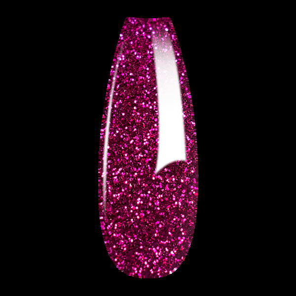 sns cosmetics French Glitter Nail Art - Magenta Colors - GF10