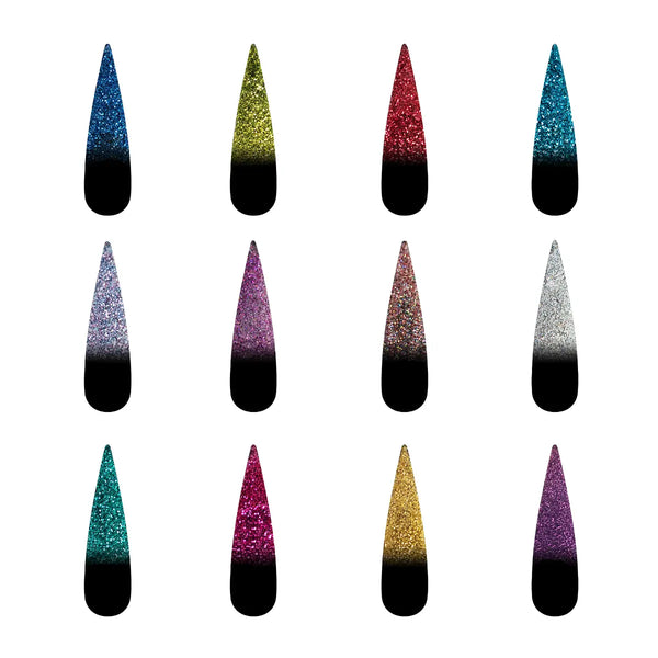 sns cosmetics French Glitter Nail Art Master Set (12 colors)