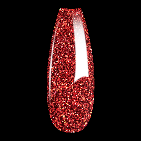 sns cosmetics French Glitter Nail Art - Red Colors - GF03
