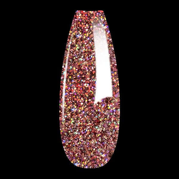 sns cosmetics French Glitter Nail Art - Rose Gold Colors - GF07