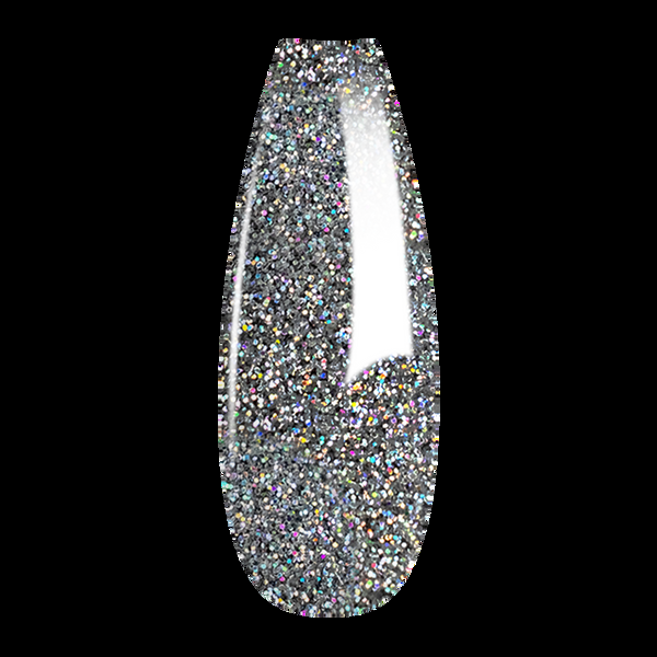 sns cosmetics French Glitter Nail Art - Silver Colors - GF08