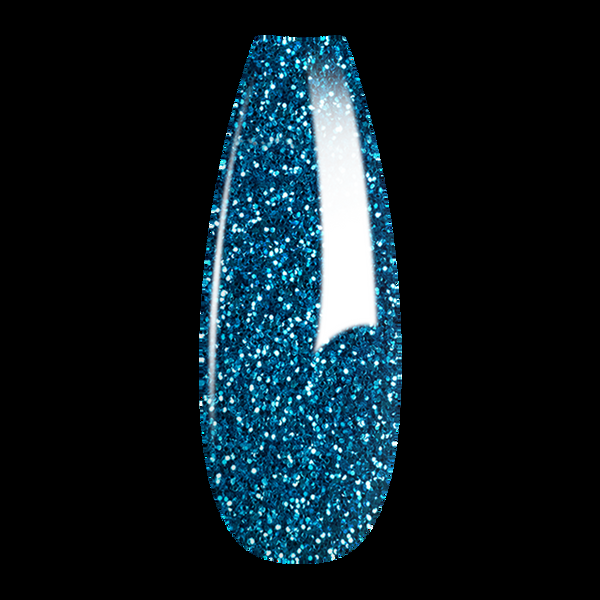 sns cosmetics French Glitter Nail Art - Teal Blue Colors - GF04