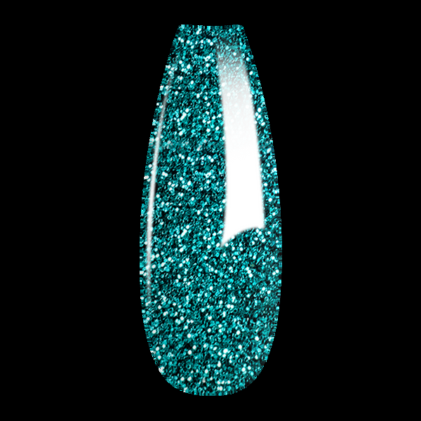 sns cosmetics French Glitter Nail Art - Turquoise Colors - GF09