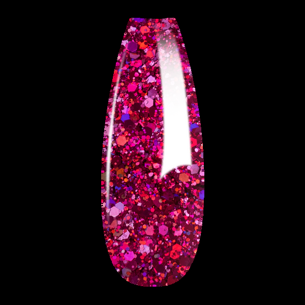 sns cosmetics Ombre Glitter Nail Art - Fuchsia Pink Colors - GO07