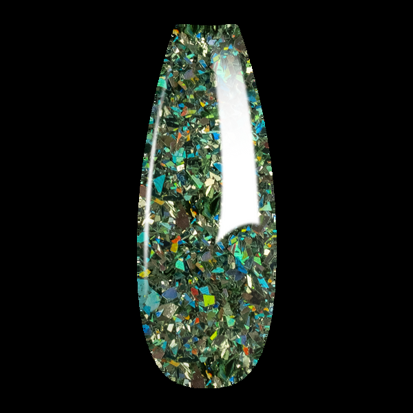 sns cosmetics Ombre Glitter Nail Art - Green Colors - GO01