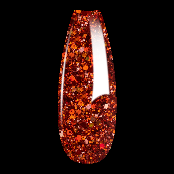 sns cosmetics Ombre Glitter Nail Art - Orange Colors - GO09