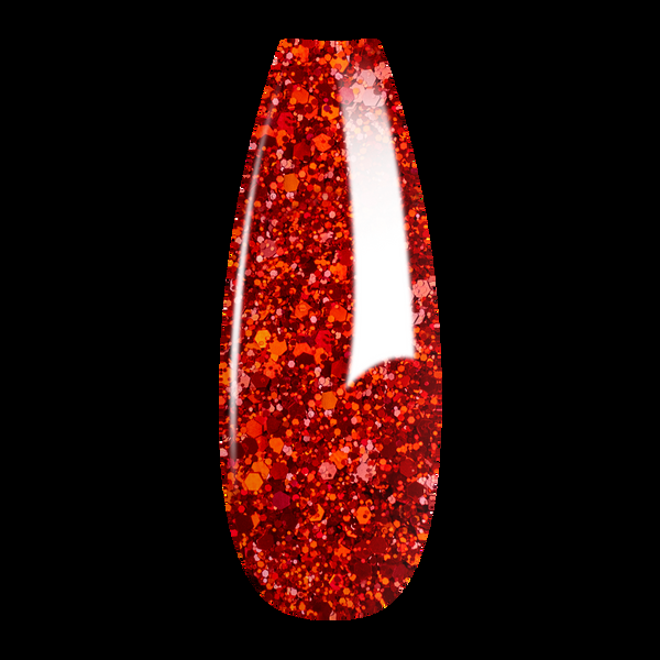 sns cosmetics Ombre Glitter Nail Art - Red Colors - GO03