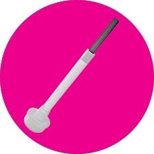 sns cosmetics Replacement Brushes (2 ct.) - fits PRO 0.5 oz bottles