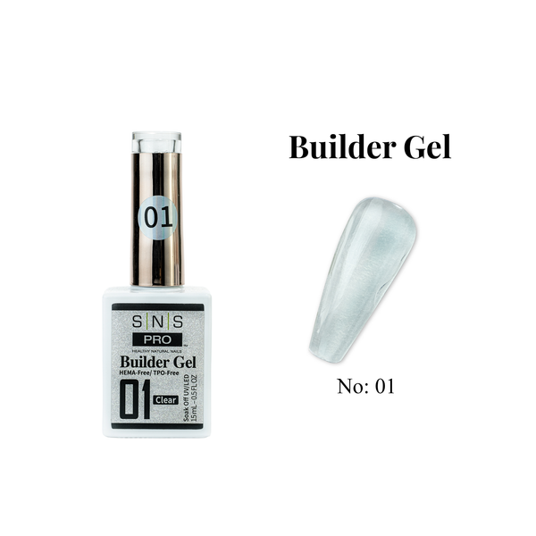 sns cosmetics SNS Builder Gel In The Bottle - 01 - HEMA-Free/TPO-Free - 0.5oz