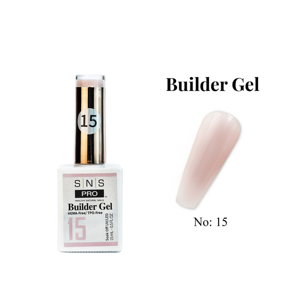 sns cosmetics SNS Builder Gel In The Bottle - 15 - HEMA-Free/TPO-Free - 0.5oz