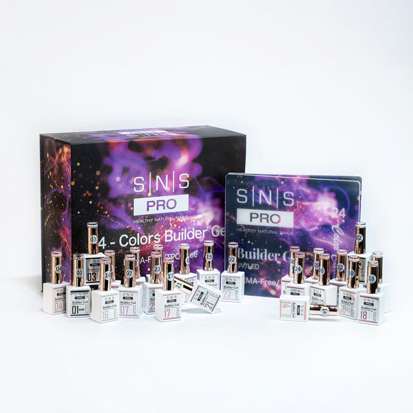 sns cosmetics SNS Builder Gel In The Bottle - Set 24 Colors - HEMA-Free/TPO-Free - 0.5oz