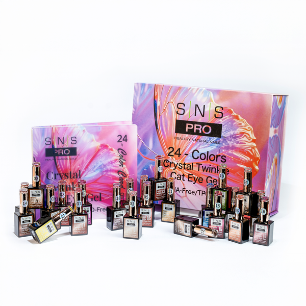 sns cosmetics SNS Cat Eyes - Set 24 Colors - Crystal Twinkle Collection