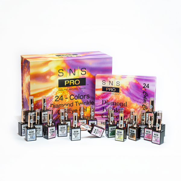sns cosmetics SNS Cat Eyes - Set 24 Colors - Diamond Twinkle Collection