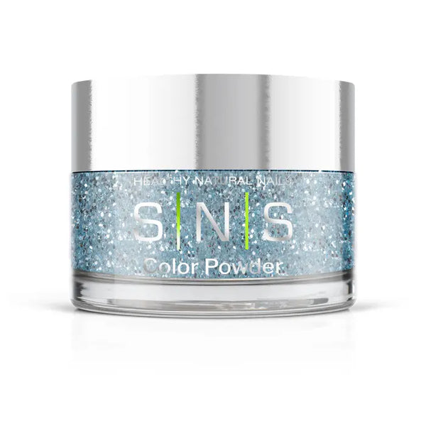 sns cosmetics SNS Dipping Powder -Baltoro Glacier- Blue Metallic Glitter Colors - 0.5oz (DIY)