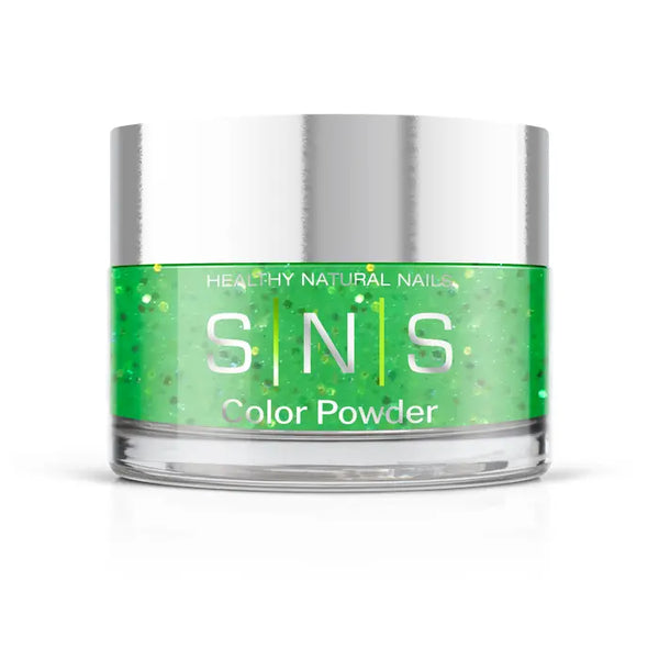 sns cosmetics SNS Dipping Powder -Kona Coast- Green Glitter Colors - 0.5oz (DIY)
