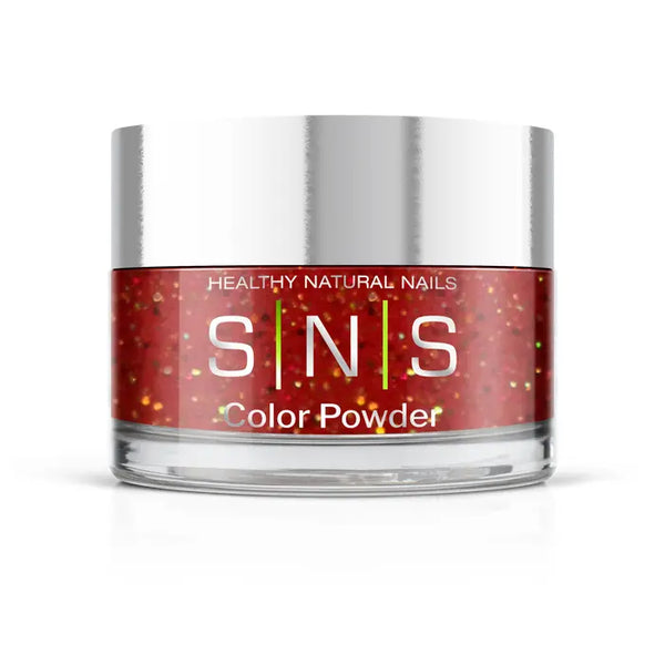 sns cosmetics SNS Dipping Powder -Negril- Red Orange Glitter Colors - 0.5oz (DIY)