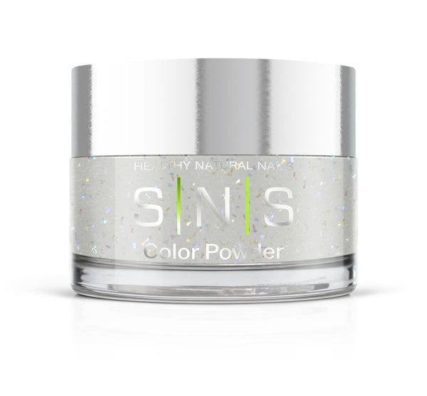 sns cosmetics SNS Dipping Powder - Sulphur Springs - White Gray Glitter Colors - 0.5oz (DIY)