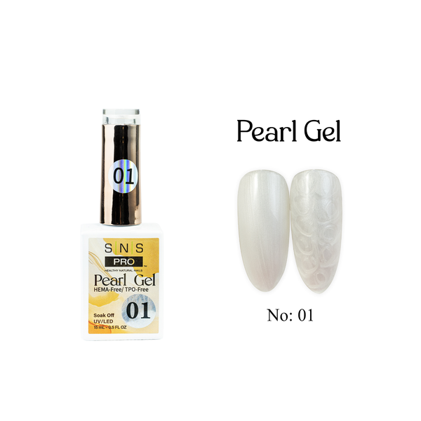 sns cosmetics SNS Pearl Gel Collection - 01 - Gel Polish 0.5oz