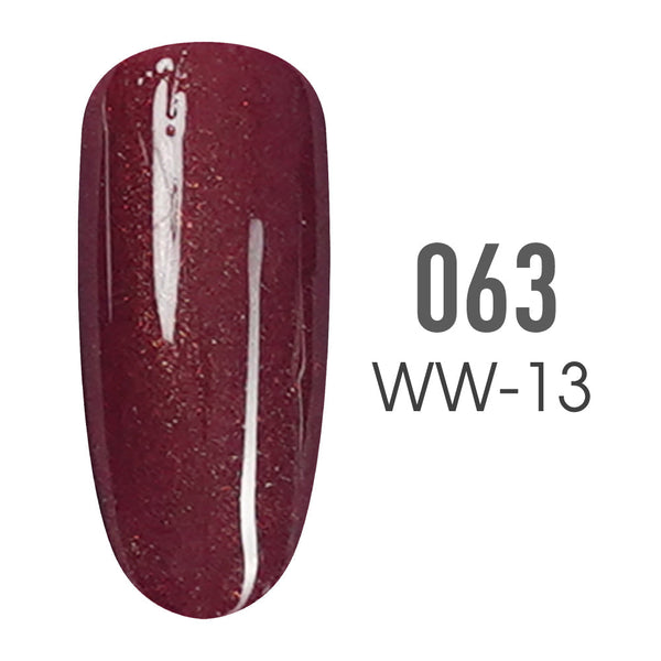 sns cosmetics SNS Pro Gel Nail Polish Duo - 063 WW-13 - SECRET SANTA - Burgundy Collection