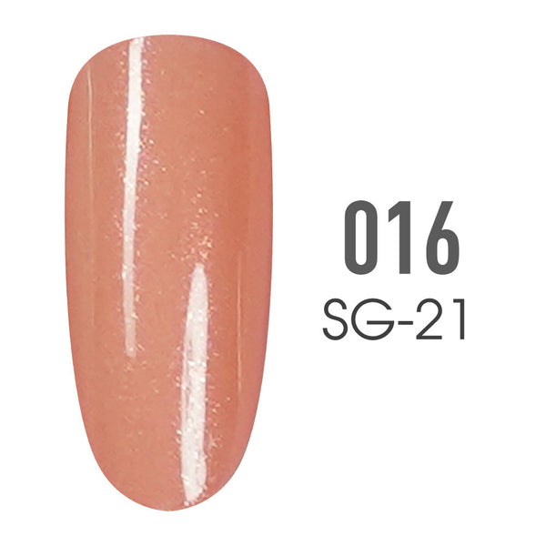 sns cosmetics SNS Pro Gel Nail Polish Duo - Beige Collection - 016 SG-21- ROSY PINK SAPPHIRE