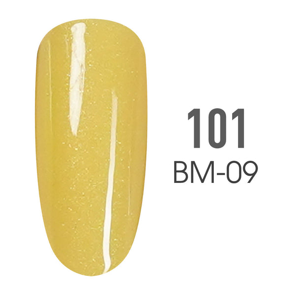sns cosmetics SNS Pro Gel Nail Polish Duo - Beige Collection - 101 BM-09- DAZZLING YELLOW TULIP