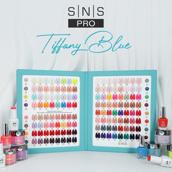 sns cosmetics SNS Pro Gel Nail Polish Duo - Set 144 Colors - Tiffany Blue Collection