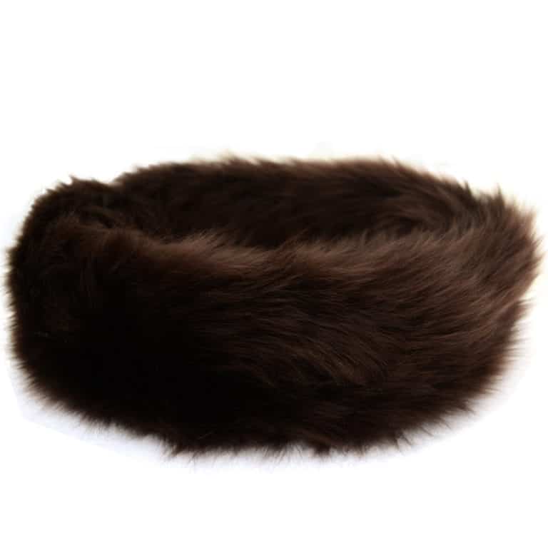 snugrugs Alexi – Ladies Long Sheepskin Ski Headband – Brown