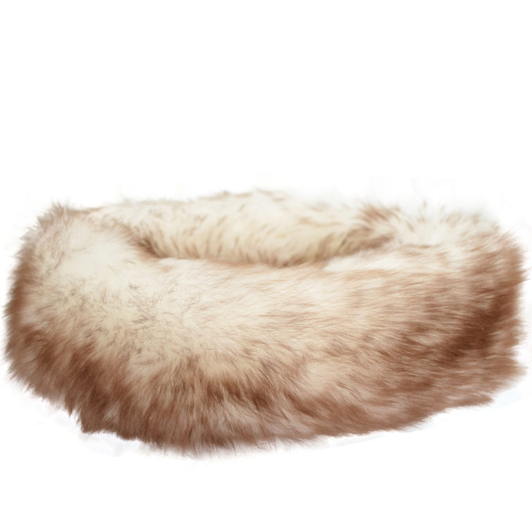 snugrugs Alexi – Ladies Long Sheepskin Ski Headband – Natural Tipped